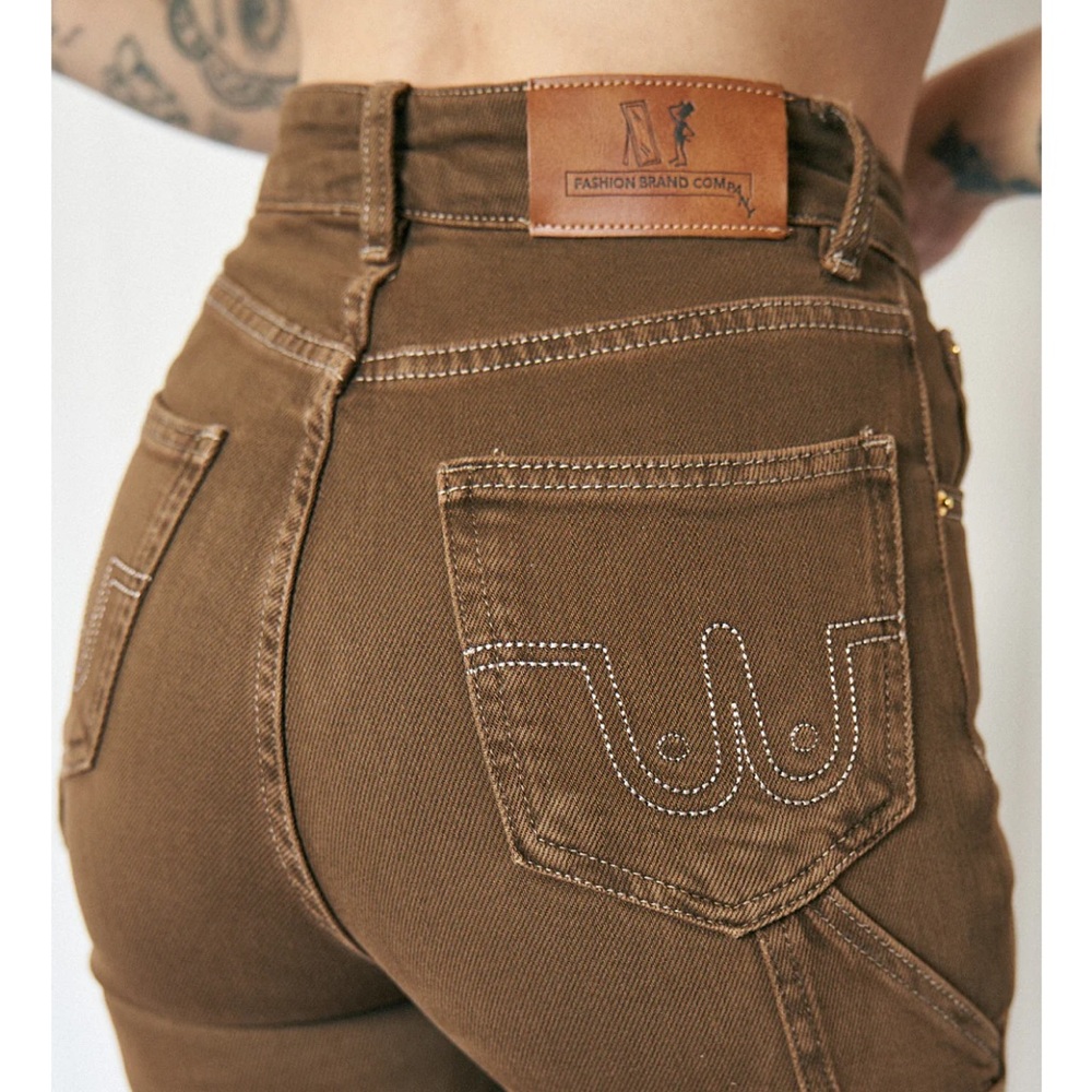 Farm Nap Jeans Brown Denim NWT